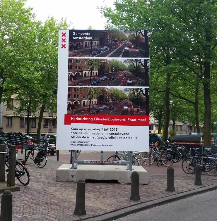 foto: aankondigingsbord Wittenburgerplein